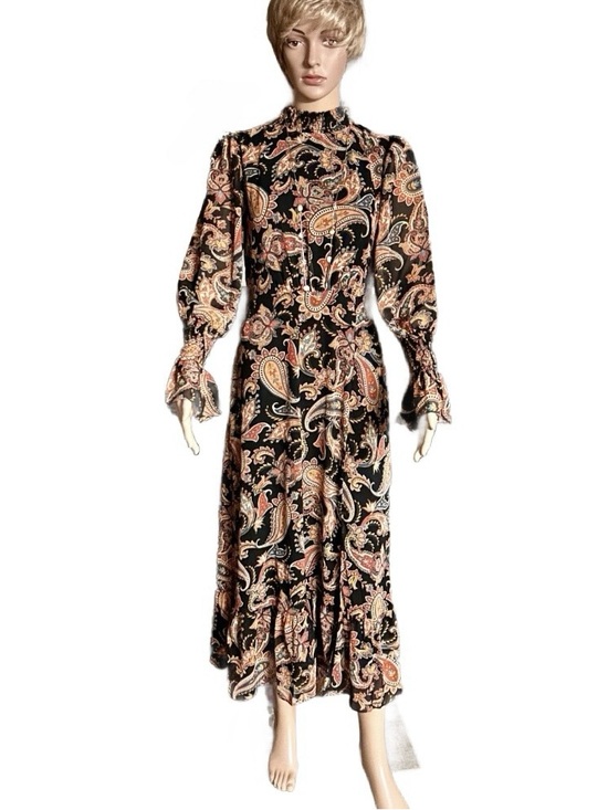 julia jordan Dresses & Skirts - Julia Jordan ~ Size 4 ~ Floral/Paisley ~ Fall Colors ~ Brown/Beige/Yellow  Dress